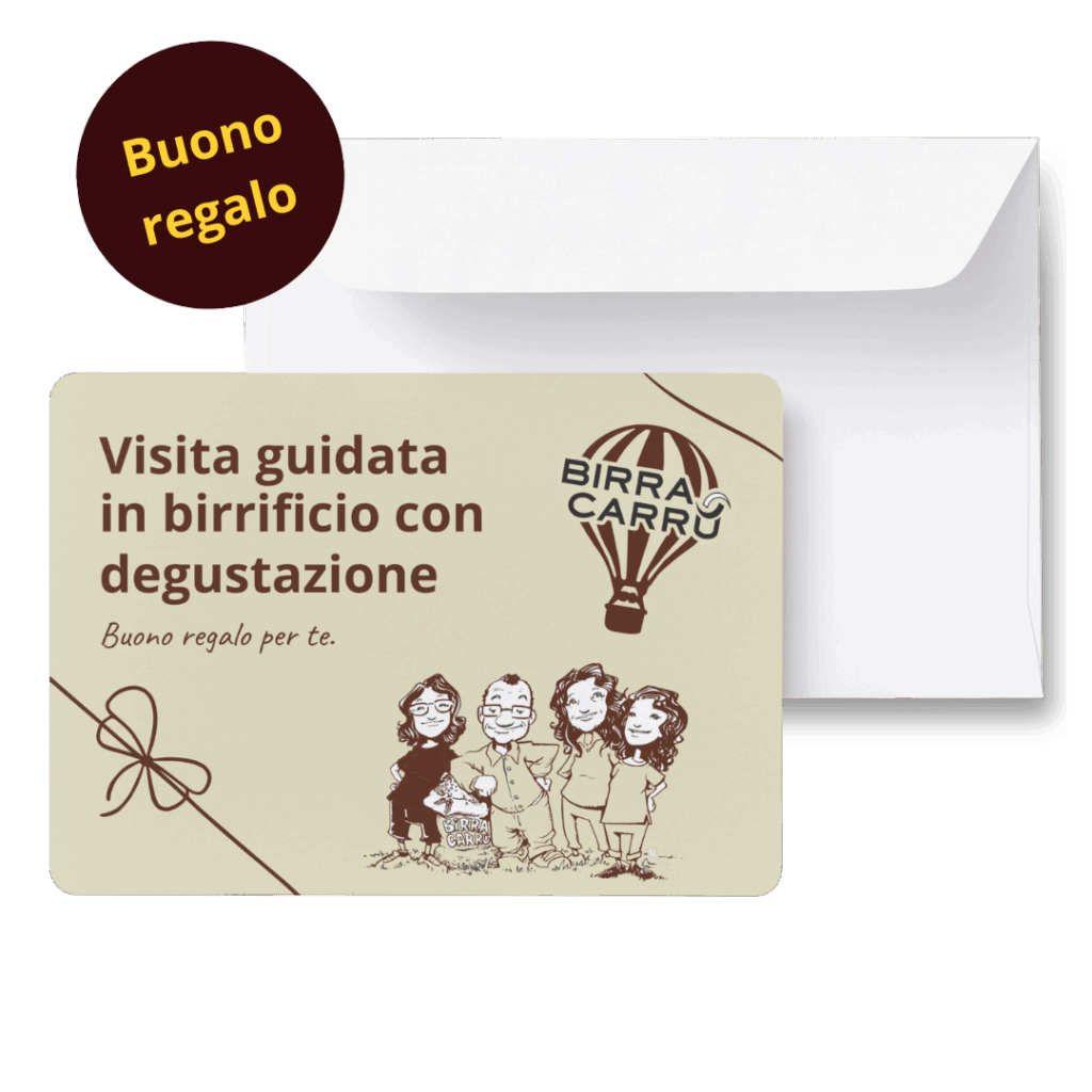 Buono regalo per visita con degustazione in birrificio artigianale.